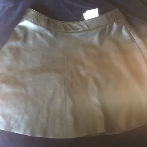 Faux Leather Mini Skirt